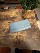 Guess Blue Faux Leather Trifold Wallet