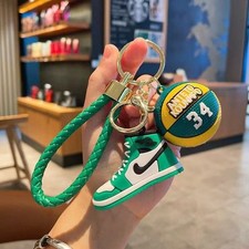 NEW LUXURY Giannis-34 3D Mini Silicone AJ Basketball Shoes Key Ring Keychain