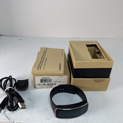 Samsung Galaxy Gear Fit Smart Watch Activity Tracker - Black (SM-R350) WORKS!