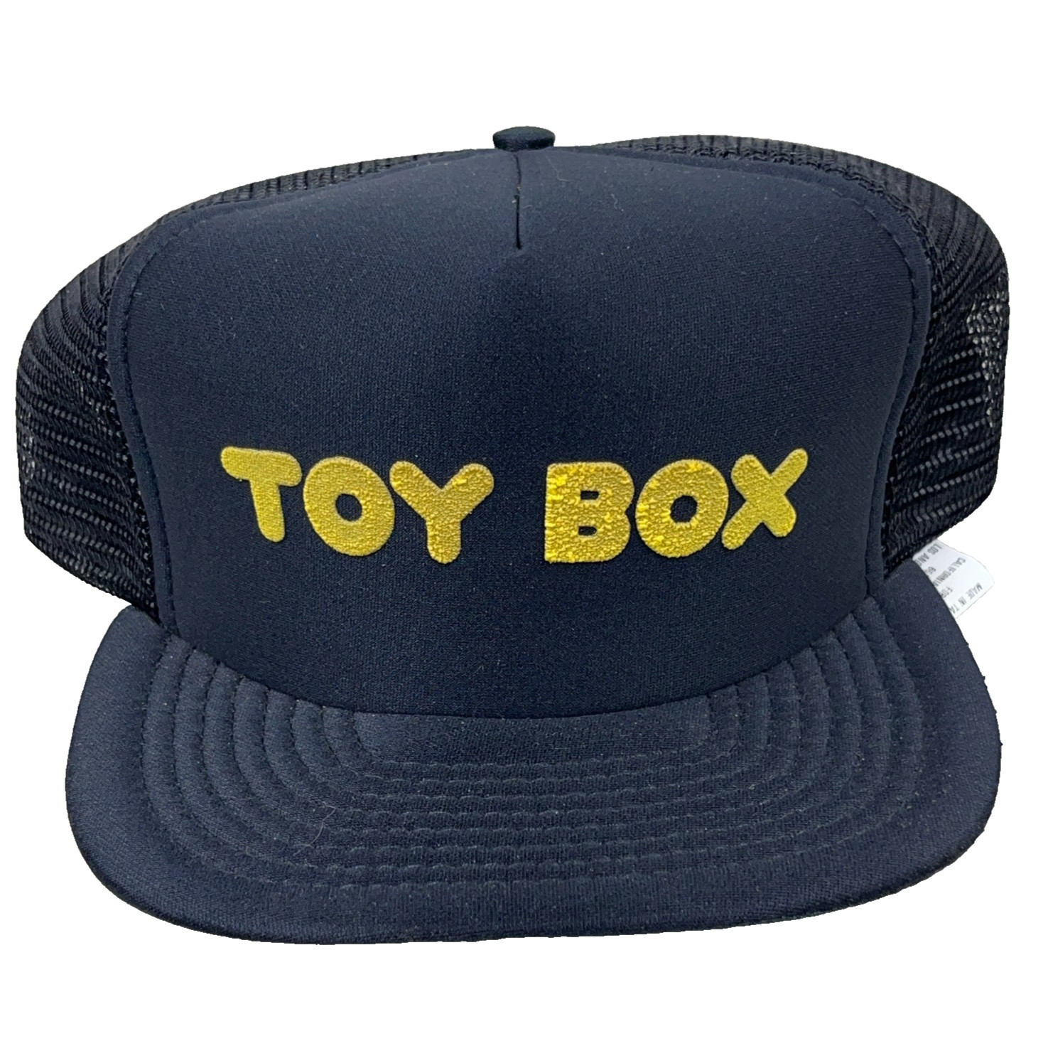 Cap Snapback Black Mesh Toys Store Puffy 90s Y2k Rr7