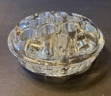 Vintage 13 Hole Footed Flower Frog Approx 4 Inches In Diameter