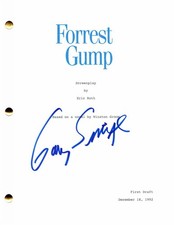 GARY SINISE SIGNED AUTOGRAPH FORREST GUMP FULL MOVIE SCRIPT - TOM HANKS, RARE