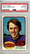 1976	Topps	Frank	Tarkenton	500	PSA 10	Vikings