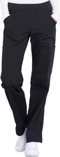 Cherokee Women's Scrub Pants Mid Rise Straight Leg Pull-on Cargo Pant Small