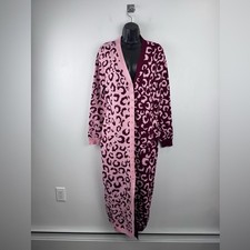 Farm Rio x Nuuly Women Mixed Leopard Knit Midi Dress Size Medium