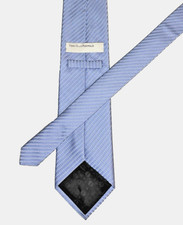 Perry Ellis Portfolio Men's Silk Tie 3.5"x59" Blue White Geometric EUC