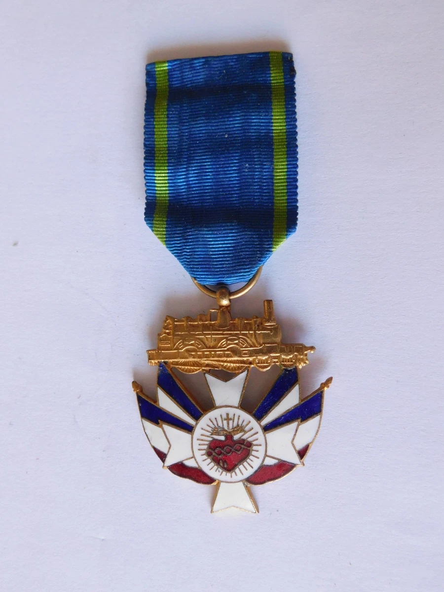 Médaille Croix-Rouge Cheminots Chrétiens – Vintage France (70-48/55)