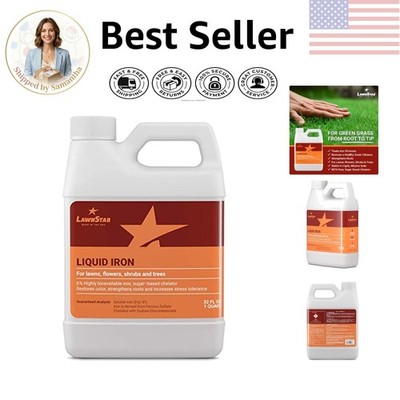 Versatile 32 OZ Liquid Chelated Iron - Revive Your Lawn, Trees & Shrubs