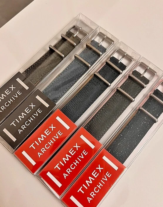 Nuovo Timex Blu Coccodrillo Grano Vera Pelle Reg A Lungo 12mm - Foto 7