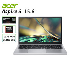 Acer Aspire 3 Laptop 15.6in 16GB 512GB AMD Ryzen 5 2.8GHz Refurbished