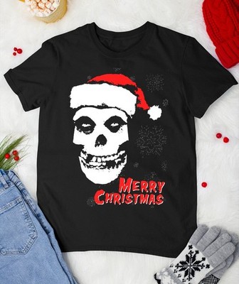 Merry Christmas with the Misfits  Shirt Short Sleeve Black Unisex S-5XL E1877