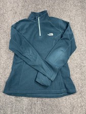 The North Face 100 Glacier Women's Jacket S Teal Fleece 1/4 Zip Warm Wear Jacket