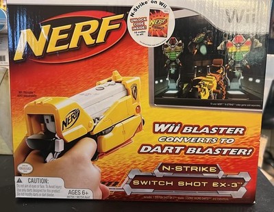 Brand New - Hasbro Nerf N-Strike Switch Shot EX-3 Yellow - Wii Motion Controller