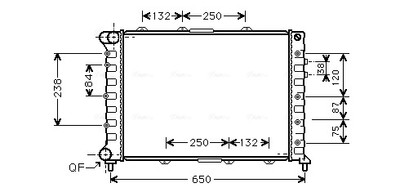 AVA QUALITY COOLING ALA2038 Kühler, Motorkühlung für ALFA ROMEO