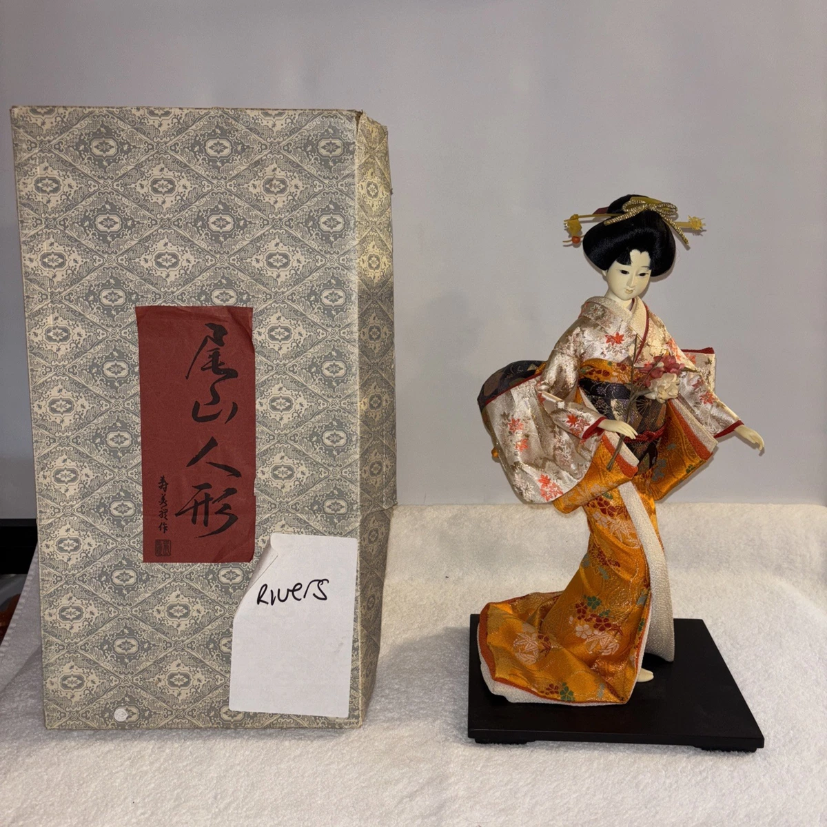 红色古董原创古董日本娃娃| eBay