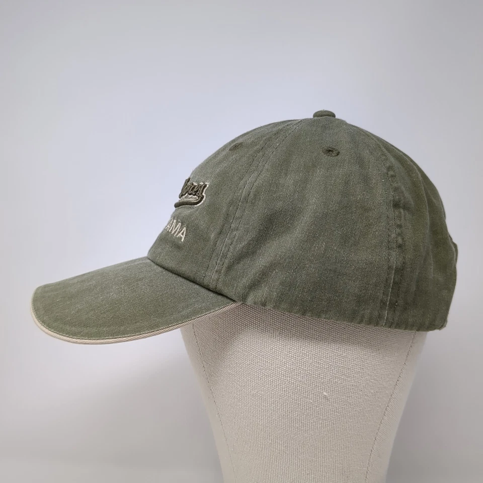 Gulf Shores Alabama Strapback Baseball Cap Green One Size Adjustable Embroidered - Image 3 of 4