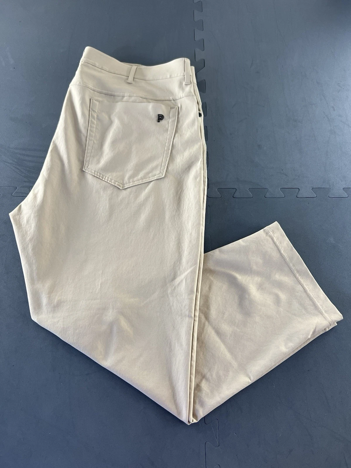 Public Rec Mens Chino Pant Tag Sz 38x28 Khak Lightweight Everyday Performance