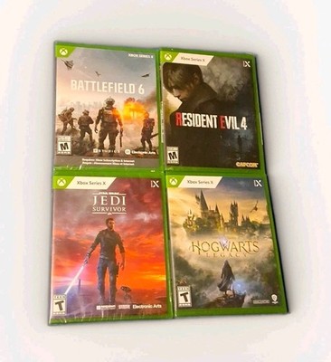 Xbox Series X Game Lot - Resident Evil 4, Battlefield 6, Jedi Survivor, Hogwarts