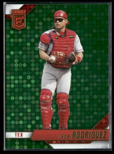 2026 Donruss Elite #21 Ivan Rodriguez Green Disco