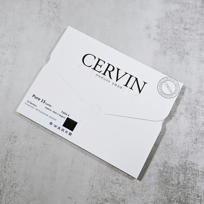 Cervin Pure 15 Lurex Sheer Seamed Nylon Luxury Stockings, Black/Silver, Size 4