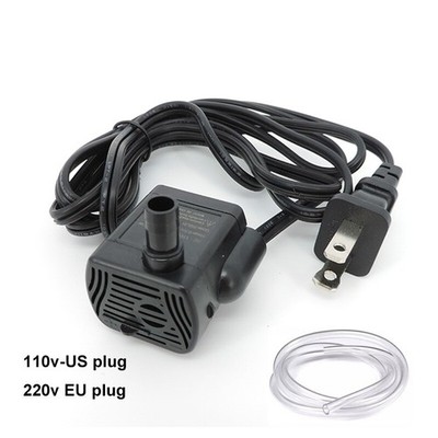 3W AC EU us PLUG Water Pump Flow Rate Brushless Filter for Fish Tank Fountain