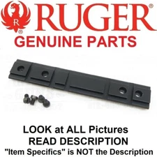 RUGER 10/22 or Charger Scope Mount Weaver Rail Base *MATTE* Black picatinny