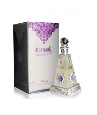 Rasasi Arba Wardat - Alcohol Free Arabic Perfume Oil Fragrance for Unisex 30Ml
