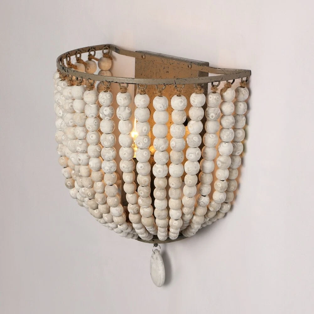 Distressed white 2024 wall sconces