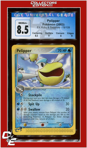Pelipper graded CGC 8.5 for sale on eBay