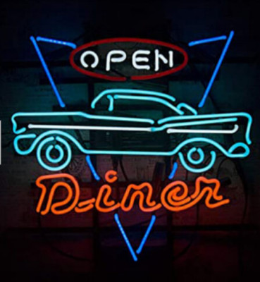 Diner Open Neon Sign For Home Bar Pub Restaurant Club Party Store Wall Decor