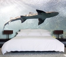 3D Giant Shark K4254 Wallpaper Mural Self-adhesive Removable Sticker Panda