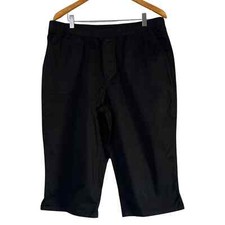 DENIM CO EasyWear Twill Relaxed Pull-On Skimmer Black XL