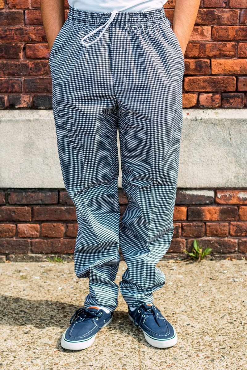 Checkered Chef Fish Chef Pants New Baggy Chef Pants Checkered W