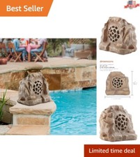Waterproof Solar Rock Speaker - Wireless Bluetooth Sound System for Outdoor L...
