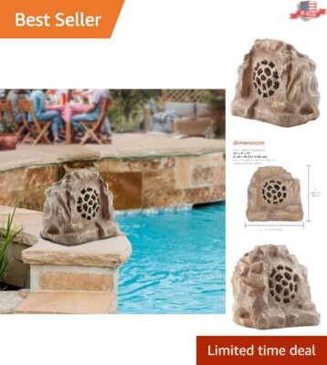 Waterproof Solar Rock Speaker Wireless Bluetooth Sound System