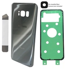 Replacement Back Glass Cover with Lens Adhesive Tool for Samsung S8 Plus Silver