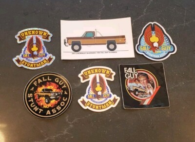 Fall Guy TV Show   Inspired Stickers 6 Pack LOT 
