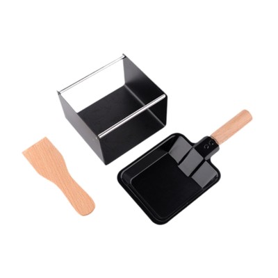 Käse Raclette Set Tragbar Käse Rotaster Backblech für Grill Brot BBQ