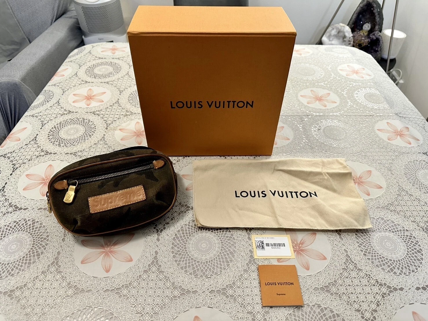 ✅100% Authentic✅ Louis Vuitton x Supreme Camouflage Canvas Bum Bag FREE SHIPPING