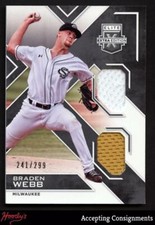 2016 Elite Extra Edition Braden Webb Dual Jersey Relic 241/299 RC