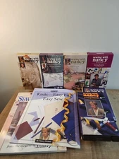 Sewing with Nancy VHS Lot of 7 + 2 Books