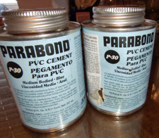 2x Parabond P-30 PVC Cement Medium Bodied Blue 8 fl. oz #02018 P39-F0515