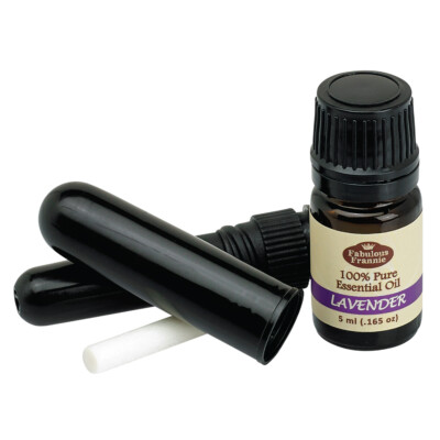 Fabulous Frannie Lavender Aromatherapy Pure Essential Oil Blend Inhaler Set 