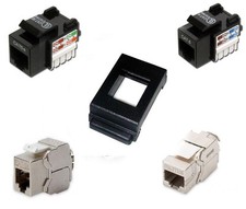 21.st - PRESA DI RETE CAT 5-6 UTP/STP TICINO LIVING NERO RJ45 PORTAFRUTTO JACK