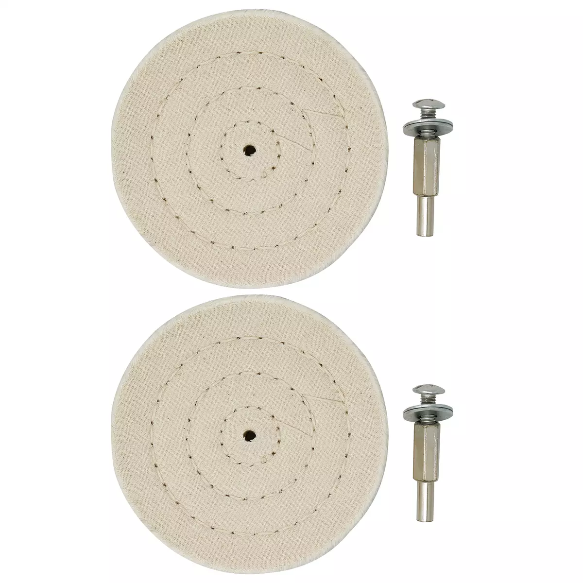 Buffing wheel for online drill