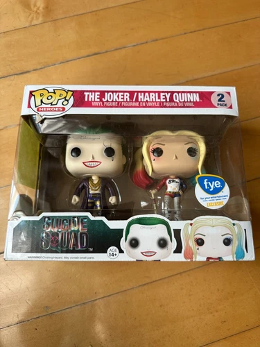 Funko Pop! Heroes The Joker / Harley Quinn Suicide Squad 2 Pack FYE Exclusive