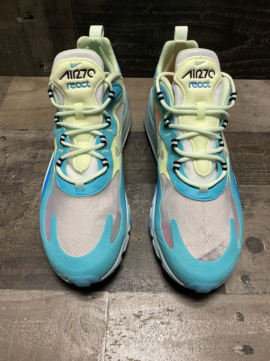 Mens Nike Air Max 270 React Hyper Jade/Running shoe AO4971 Mens Nike Air Max 270 React Hyper Jade/Running shoe AO4971