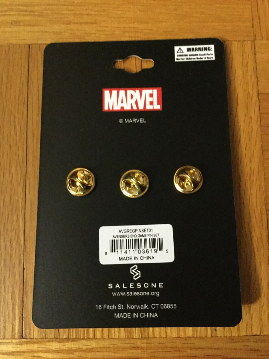 Official Marvel Avengers Endgame Thanos & Avengers Logo Pin Set | eBay