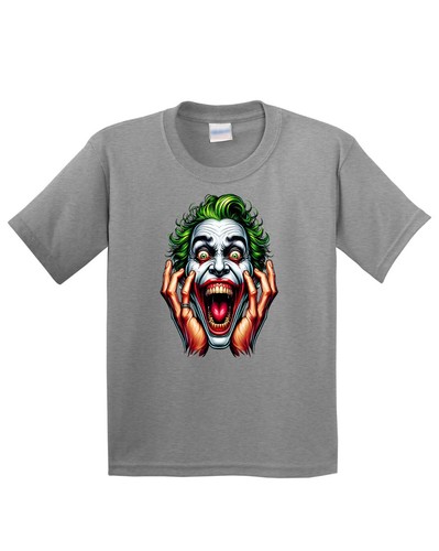 Joker Horror Face Halloween Kid's T-Shirt USA Christmas Funny Graphic Gift Tee - Picture 14 of 14