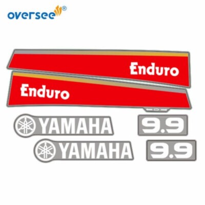 Top Cowling Sticker Kit 9.9HP For Yamaha Outboard Motor Graphics 9.9HP ...